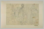 Trois études de personnages byzantins, image 2/2