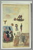 Etude de ciel bleu avec des nuages roux ; mansarde ; figures, image 2/2