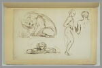 Etudes de personnages et d'animaux, image 2/2