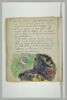 Texte manuscrit en langue française et illustration mahorie, image 2/2