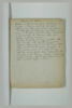 Texte manuscrit en langue française, image 2/2