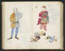 Personnage en costume du Moyen-Age ; partie de costume, image 4/4