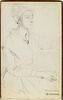Une arlésienne, assise, vue de trois quarts, image 1/2