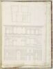 Rome : plan et façade du palais dell'Aquila, image 1/3