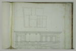 Rome : plan et façade du palais dell'Aquila, image 2/3