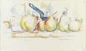 Nature morte : Pommes, poires, et casserole, image 1/2
