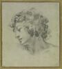 Tête d'adolescent aux cheveux bouclés, image 1/3