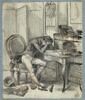 Vie de Chateaubriand (?) : homme desespéré à son bureau, image 1/2