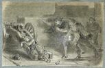 Louis XIV, endormi sur un canon à Saint-Germain-en-Laye, fuyant la Fronde, image 1/2
