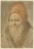 Portrait d'un vieillard coiffé d'un bonnet rouge, vu en buste, image 1/2