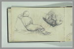 Jeune homme couché; chien (à l'envers), image 2/2