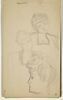 Deux études d'une femme, en buste et de face et tête de femme, image 1/2