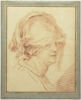 Tête de femme au chapeau voilé, image 1/3