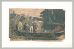 Six personnages et un chien dans une barque, image 2/2