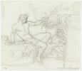 Bacchus assis sur la base d'une colonne près d'une figure assise, image 1/2