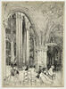 La cathédrale de Bourges : l'abside, les fenêtres hautes et le triforium, image 1/2