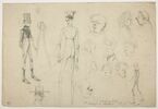 Feuille de croquis caricaturaux, image 1/2