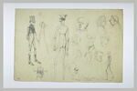 Feuille de croquis caricaturaux, image 2/2