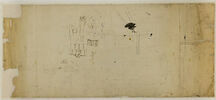 Paris, Hôtel de Montesson : élévation sur la cour, petits plans, élévations, image 2/2