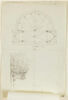 Projet de petite chapelle : plan des voûtes et élévation, image 2/2