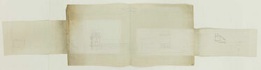 Couvray, bergerie : élévation et plan, image 1/2