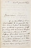 1er janvier 1857, sans lieu, à Jean-Auguste-Dominique Ingres, image 1/2