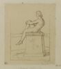 Jeune homme assis, de profil, étude pour le tableau Polytès, fils de Priam, image 1/2