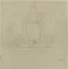 Femme assise, les bras ouverts, étude pour la République, image 1/2