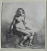 Femme nue assise sur une butte, image 2/3