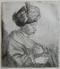 Portrait d'homme au turban avec un médaillon dans sa main gauche, image 2/3