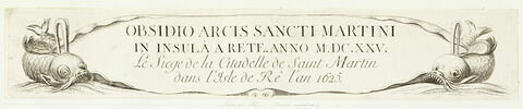 Siège de Saint-Martin de Ré. Planche accessoire, image 1/2