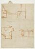 Croquis architecturaux : plan et monument commémoratif, image 1/3