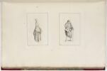 Homme en pied, de face, saluant de son chapeau, une canne à la main, image 2/2