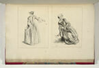Femme de face se levant à demi, image 2/2