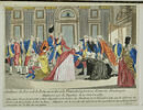Audience du Roi et de la Reine accordée à la veuve de l'infortuné François Boulanger, massacré par la populace le 21 octobre 1789, image 1/2