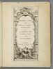 Frontispice : Premier livre de différents trophées inventés par R. Charpentier sculpteur du Roy et gravés par Huquier, image 1/6