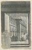 Vue sur la grand place de Venise avec différents personnages, d'un palais avec arcades, image 1/2