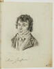 Homme, vu en buste, de trois quarts vers la gauche, le regard tourné vers le spectateur, image 3/3