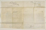 Certificat de réception à l'Académie de Guillaume I Coustou (1677-1746), image 2/2