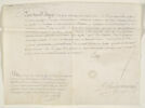 Brevet de logement aux Galeries du Louvre pour Guillaume I Coustou (1677-1746), image 1/2