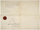 Certificat de logement aux Galeries du Louvre pour Guillaume I Coustou (1677-1746), image 2/3