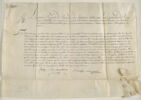 Certificat de réception à l'Académie de Guillaume II Coustou (1716-1777), image 1/2